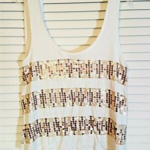 2b Bebe Sequined Tank Top